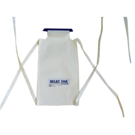 Relief Pak Insulated Ice Bag- Tie Strings- Large - 7 X 13 In.